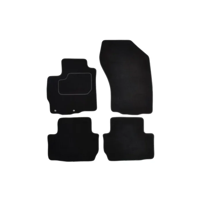 MAMMOOTH Tailored A041 CIT195 PRM 01 Floor mat set for CITROテ起 C-Crosser Off-Road Textile, Front and Rear, Quantity 4, Black