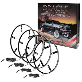 Oracle Lighting 4228-003 LED Illuminated Wheel Rings – Double LED – Red