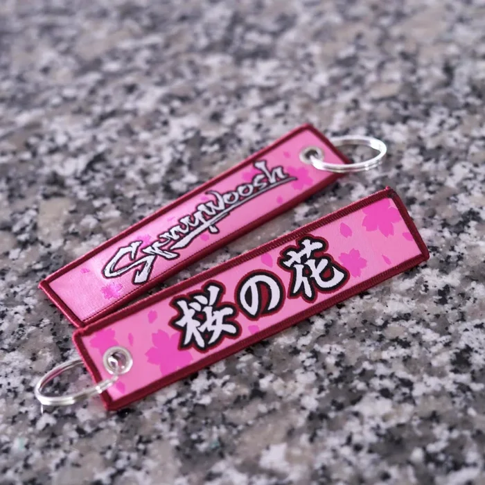 Pink Sakura Cherry Blossom Keytags V5