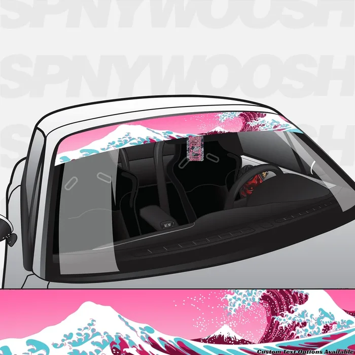 Pink Wave Printed Banner