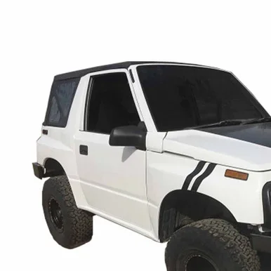 Premium Replacement Soft Top, Black Diamond With Tinted Windows – 1986-1994 Suzuki Sidekick GEO Tracker