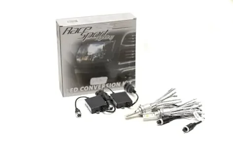 Race Sport Lighting 9006-G4LED 9006 LED Headlight Conversion Kit with 360 ratchet style clock-able base