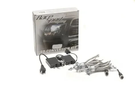 Race Sport Lighting H4-G4LED H4 Hi-Lo LED Headlight Conversion Kit with 360 ratchet style clock-able base