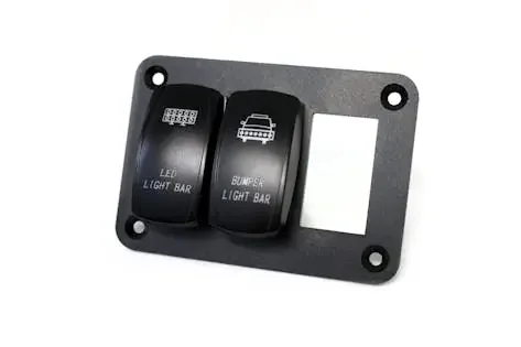 Race Sport Lighting RS3PRS 3-Switch Aluminum Rocker Switch Mounting Panel