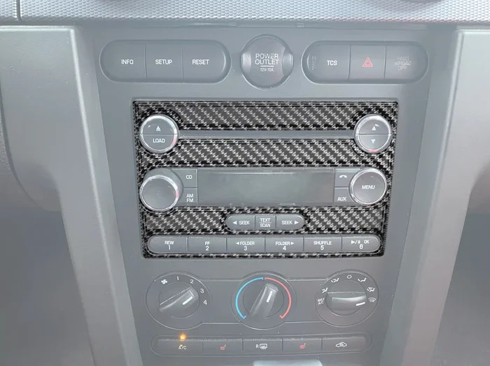 Radio Accent Trim Fits 2005-2009 Ford Mustang
