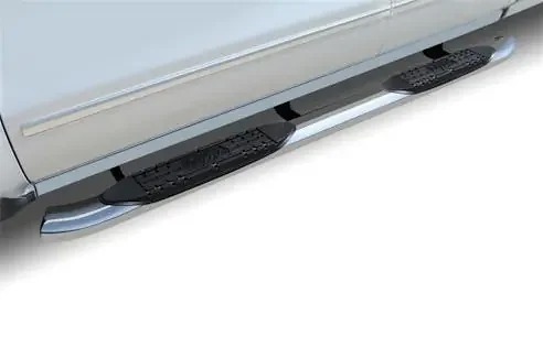 Raptor Series 1502-0504 4 OE Style Curved Oval Step Bars Polished Stainless Steel