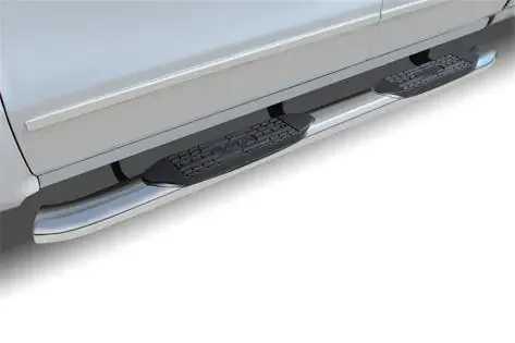 Raptor Series 1602-0482 5 OE Style Curved Oval Step Bars Polished Stainless Steel
