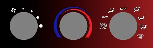 Red Fade Edition Climate Control Overlay