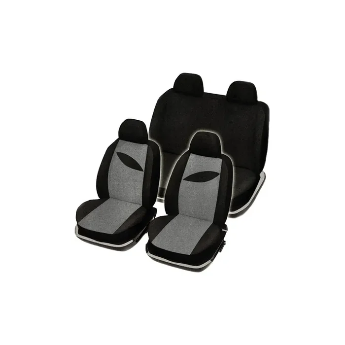 RED SIGN 167875 Car seat cover Black, Patterned, Polyester, Front and Rear