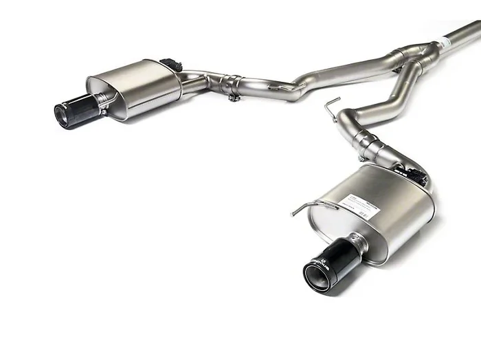 Remus 2015-2021 Ford Mustang EcoBoost Race Active Cat-Back Exhaust with Black Chrome Tips