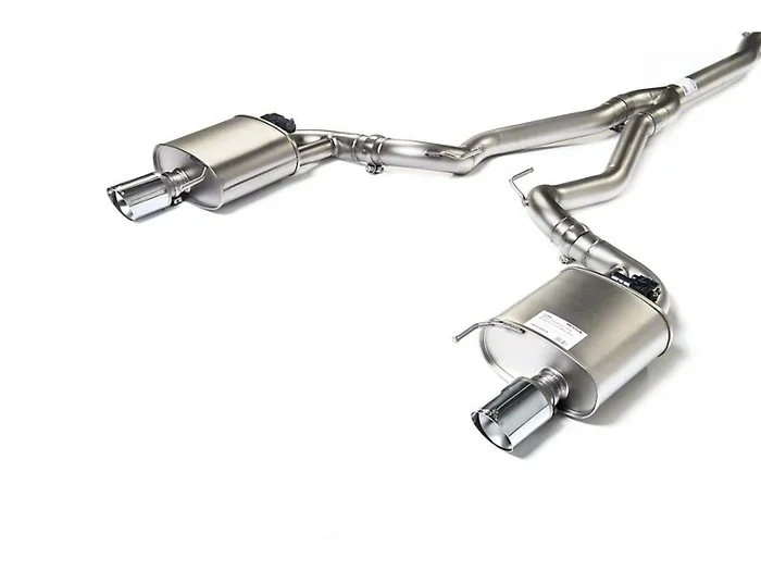 Remus 2015-2021 Ford Mustang EcoBoost Race Active Cat-Back Exhaust with Straight Cut Chrome Tips