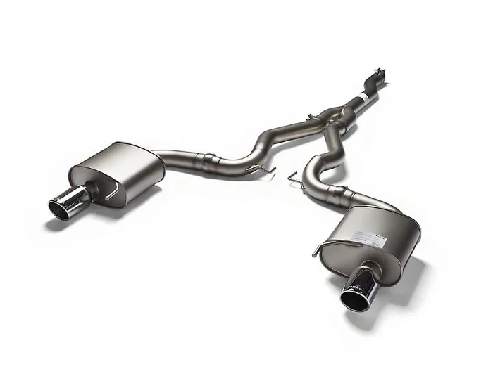 Remus 2015-2021 Ford Mustang EcoBoost Race Cat-Back Exhaust with Angled Cut Chrome Tips