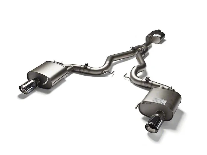 Remus 2015-2021 Ford Mustang EcoBoost Sport Active Cat-Back Exhaust with Straight Cut Chrome Tips