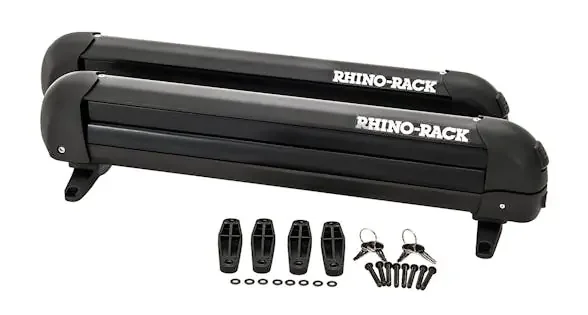 Rhino-Rack 574 Ski and Snowboard Carrier – 4 Skis or 2 Snowboards