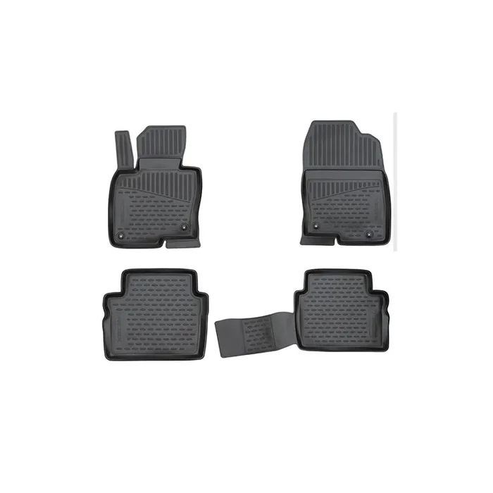 RIDEX 215A0909 Floor mat set for MAZDA CX-5 II (KF) Elastomer, Front and Rear, Black