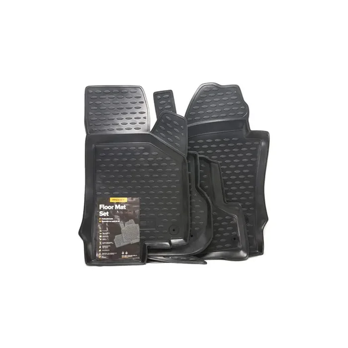 RIDEX Tailored 215A0047 Floor mat set Elastomer, Front and Rear, Quantity 4, Black