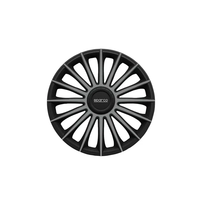 Sparco Treviso SPC1493BKGR Wheel Trims 14 Inch Black, Grey