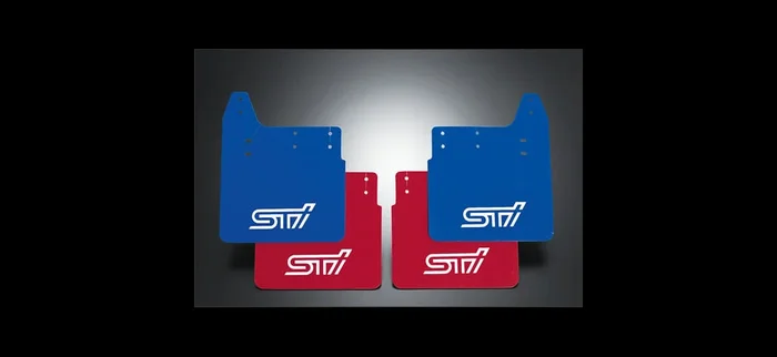 STI MUD FLAP SET F RED For IMPREZA 4DooR (GD) ST960104S200