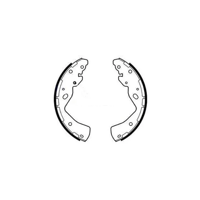 TEXTAR 91086900 Brake Shoe Set for FORD Ranger Mk3 (TKE) without handbrake lever