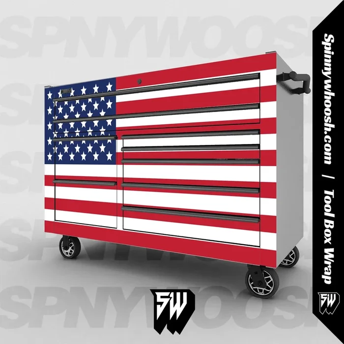 Tool Box Wrap – American Flag