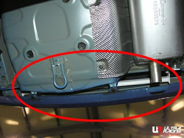 Ultra Racing Chevrolet Spark (M400) 1.0 2WD FL 16-19 UltraRacing 2-Point Rear Torsion Bar (3260) URKR-RT2-3260