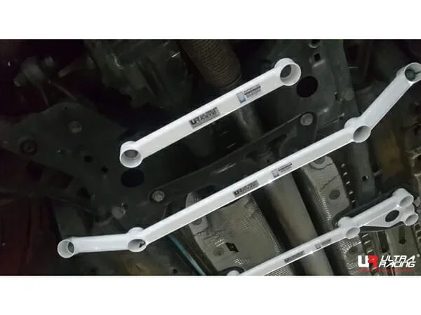 Ultra Racing Mini Country Man R60 1.6T 4WD 10-16 UltraRacing 2-Point Front Lower Tiebar (2938) URTW-LA2-2938