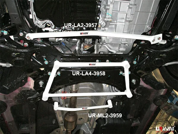 Ultra Racing Proton X70 1.8T 2WD CBU/CKD 19+ UltraRacing 2-Point Front Lower Tiebar (3957) UR-LA2-3957