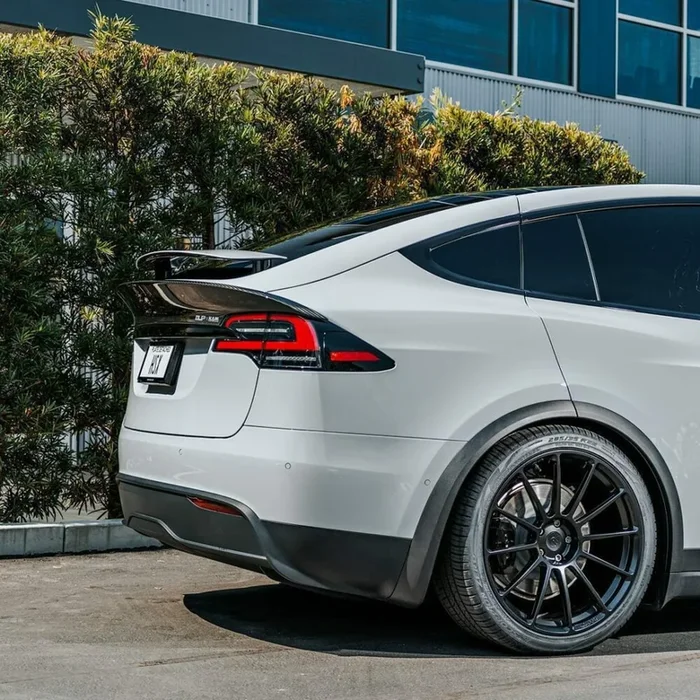 Unplugged Performance x Koenigsegg Carbon Fiber Long Tail Decklid Spoiler for Tesla Model X / X Plaid