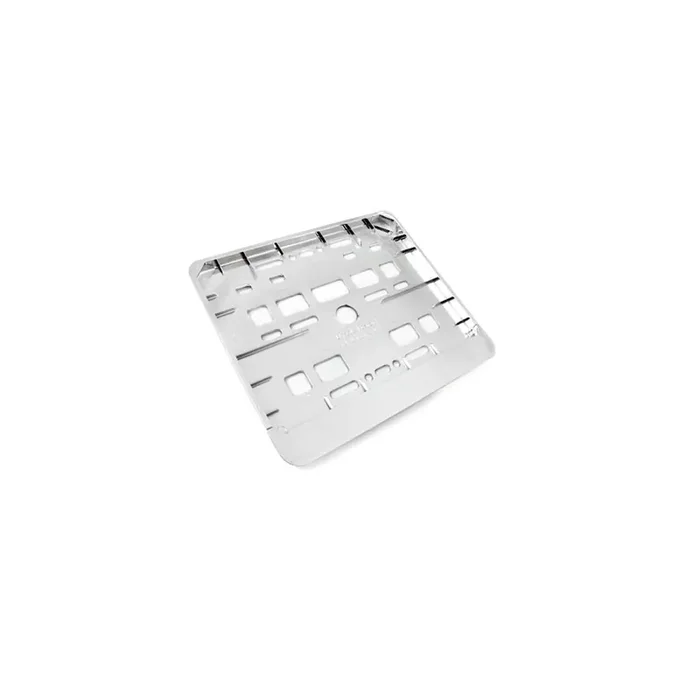 UTAL 01167 Number plate holder Chrome, Coated, short