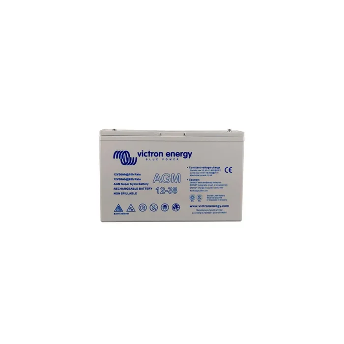 Victron Energy AGM Deep Cycle Battery 12V 38Ah – BAT412350084