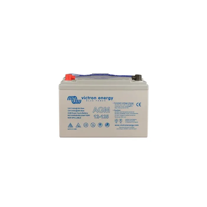 Victron Energy AGM Super Cycle Battery 12V 125Ah (M8) – BAT412112081