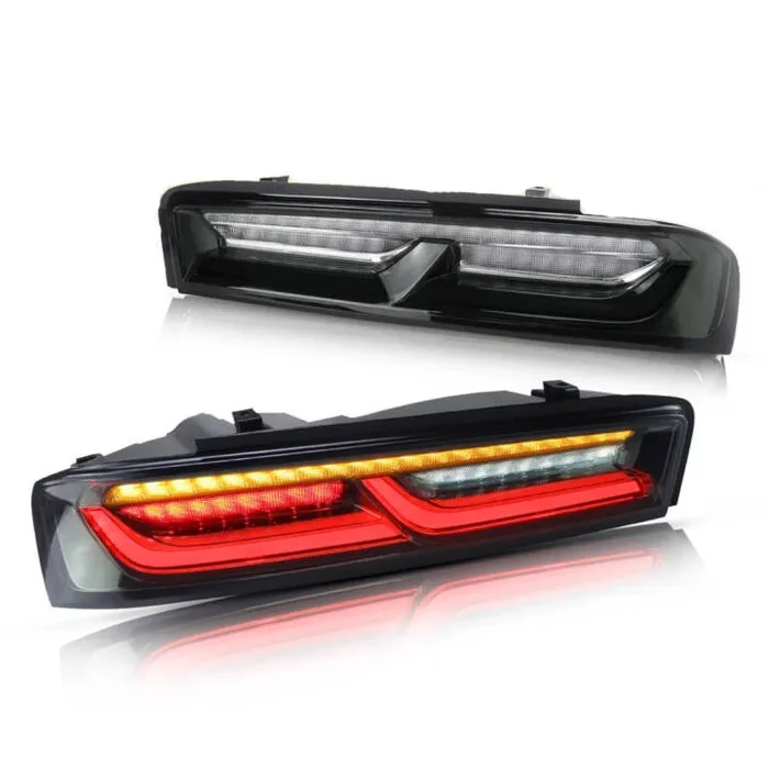 Vland 2016-2018 Chevrolet Camaro LED Sequential Clear Rear Tail Lights with Reverse Lights