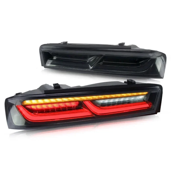 Vland 2016-2018 Chevrolet Camaro LED Sequential Smoked Rear Tail Lights with Reverse Lights