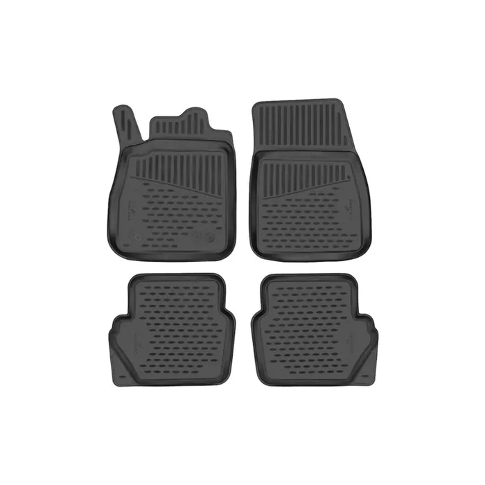 WALSER Tailored, XTR 75245 Floor mat set Elastomer, Front and Rear, Black