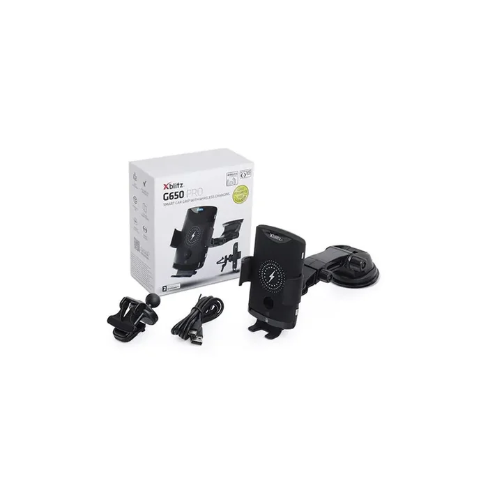 XBLITZ G650 Car phone holder with ball joint, with charger, air vent, with USB plug (type C), universal